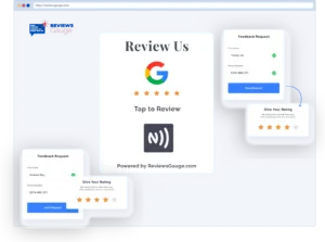 Online feedback form with rating and review options.